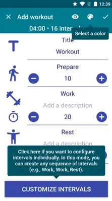 Tabata Timer android App screenshot 2