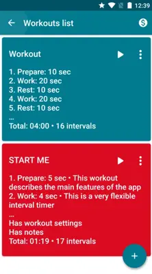 Tabata Timer android App screenshot 3